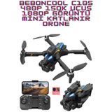 beboncool C10S 480P 15dk Uçuş 1080P HD Mini Katlanır Drone
