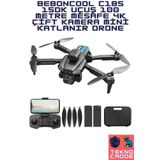 beboncool C18S 15DK Uçuş 100 metre Mesafe 4K Çift Kamera Mini Katlanır Drone