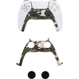 Beboncool Ps5 Dualsense Joystick Dekoratif Plastik Kaplama Analog Koruyucu Hediyeli - Kamuflaj Yeşil