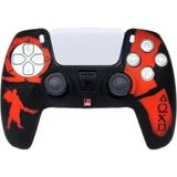 Beboncool Ps5 Dualsense Uyumlu Joystick Koruyucu Silikon Kılıf God Of War Kratos-Kırmızı