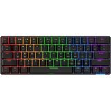 Beboncool STK61 Android Ios Pc Mac Uyumlu Bluetooth Rgb Mini Mekanik Klavye - Kırmızı Switch - Siyah