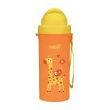 Bebsi 300 ml Turuncu Desenli Pipetli Bardak