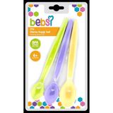 Bebsi 3'lü Mama Kaşığı Seti Ergonomik Tasarım ile 6+ Ay Bebekler için BPA İçermez