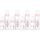 Bebsi Pembe 250 ml + 125 ml 4'lü Cam Biberon Seti