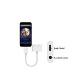 BEBTECH Iphone Ipad Lightning Uyumlu Kulaklık Ve Şarj Çevirici Dönüştürücü Kablo