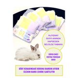 beby pet me Kaydırmaz Bantlı Tavşan Hamster kemirgen Hijyenik Altlık ve çiş pedi boyut 60x90 cm 10 Adet