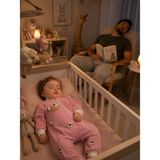 Becalm Online Müslin %100 Organik Pamuk - Uniseks Bebek Mevsimlik Uyku Tulumu Fermuarlı - Kuzu Nakışlı -Gülkurusu - Gül Kurusu - 2 - 3 Yaş