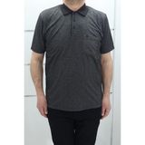 Becces Fistan Store Erkek Çizgili Klasik Kesim Rahat Kalıp Tek Cepli Polo Yaka T-Shirt - Siyah - XL