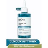 Becka Canlandırıcı Glikolik Asit Tonik 200 ml Tüm Ciltler İçin AHA İçerikli Etkili Formül - mavi