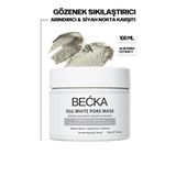 BECKA Gözenek Sıkılaştırıcı Yumurta Akı Maskesi - Siyah Nokta Karşıtı Egg White Port Mask 100 ml