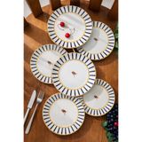 Becklume 6'Lı Mavi Bird Desenli Pasta-Tatlı Sunum Tabağı | Fenomen Mavi Renkli Kuş Desenli 6 Adet Pasta Tabak