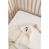 Bedeca %100 Organik Pamuk 4 Katlı Müslin Kundak – Penguen Nakışlı Bebek Çocuk 90x90cm Müslin Bornoz Havlu