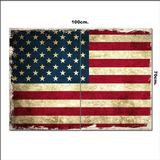 Bedeko Ahşap Tablo Amerika Bayrağı 70*100Cm