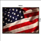 Bedeko Ahşap Tablo Amerikan Bayrağı Tarz 70*100Cm