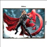 Bedeko Ahşap Tablo Avengers Thor 70*100Cm