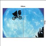 Bedeko Ahşap Tablo E.T. Uçan Bisiklet Film Afişi 70*100Cm