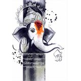 Bedeko Ahşap Tablo Hindu Ganeşa Mdf Poster