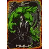 Bedeko Ahşap Tablo Hulk Film Afişi