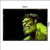 Bedeko Ahşap Tablo Hulk Yeşil Dev Desenli 70*100Cm