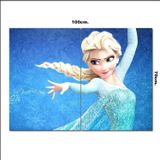 Bedeko Ahşap Tablo Karlar Kraliçesi Elsa 70*100Cm