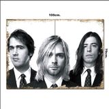 Bedeko Ahşap Tablo Kurt Cobain Nirvana 70*100Cm