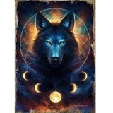 Bedeko Ahşap Tablo Kurt Dreamcatcher