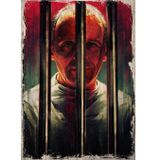 Bedeko Ahşap Tablo Kuzuların Sessizliği Hannibal Lecter Hediyelik Ahşap Tablo