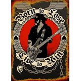 Bedeko Ahşap Tablo Motorhead Lemmy Afiş Hediyelik Mdf Tablo
