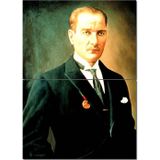 Bedeko Ahşap Tablo Mustafa Kemal Atatürk Hediyelik Mdf Tablo