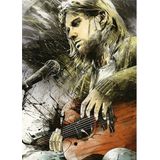 Bedeko Ahşap Tablo Nirvana Kurt Cobain