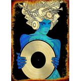 Bedeko Ahşap Tablo Plak Ve Müzik Temalı Tablo Hediyelik Ahşap Tablo