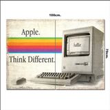 Bedeko Ahşap Tablo Retro Apple Poster 70*100Cm