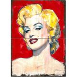Bedeko Ahşap Tablo Retro Marilyn Monroe Mdf Poster