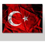 Bedeko Ahşap Tablo Türk Bayrağı