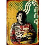 Bedeko Ayrton Senna Hediyelik Ahşap Tablo