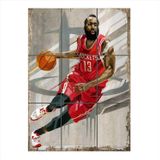 Bedeko Basketbol Rockets Temalı 9 Parça Puzzle Tablo