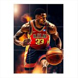 Bedeko Basketbol Tasarımlı Ahşap 9 Parça Puzzle Tablo