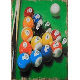 Bedeko Bilardo Masası Dekoratif Mdf Tablo
