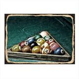 Bedeko Bilardo Topları Modern Ahşap Tablo