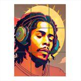 Bedeko Bob Marley Temalı 9 Parça Puzzle Tablo