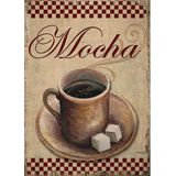 Bedeko Cafe Mocha Hediyelik Ahşap Tablo
