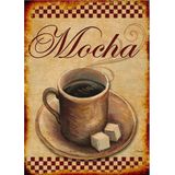 Bedeko Cafe Mocha Hediyelik Mdf Tablo