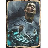 Bedeko Cristiano Ronaldo Hediyelik Ahşap Tablo