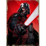 Bedeko Darth Vader Ve Işın Kılıcı Modern Ahşap Tablo