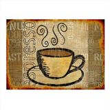Bedeko Espresso Kahve Fincanı Desenli Mdf Tablo