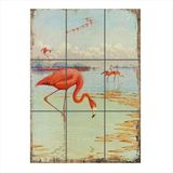 Bedeko Flamingolar Temalı Mdf 9 Parça Puzzle Tablo