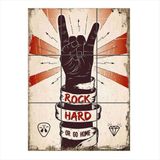 Bedeko Hard Rock Mdf 9 Parça Puzzle Tablo
