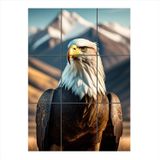 Bedeko Kartal Temalı Ahşap 9 Parça Puzzle Tablo