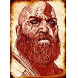 Bedeko Kratos God Of War Hediyelik Ahşap Tablo 18Cm X 27Cm