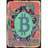 Bedeko Kripto Para Hediyelik Ahşap Tablo